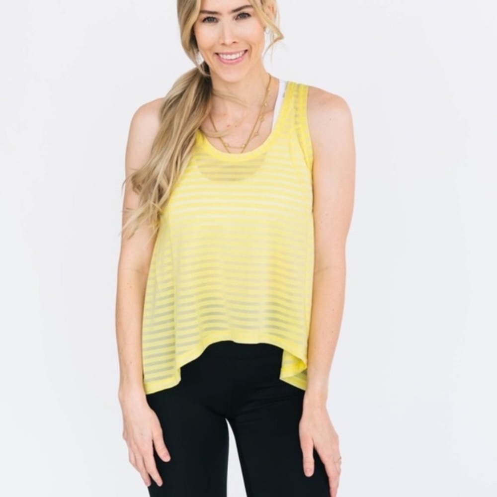 Ziya Yellow work out top